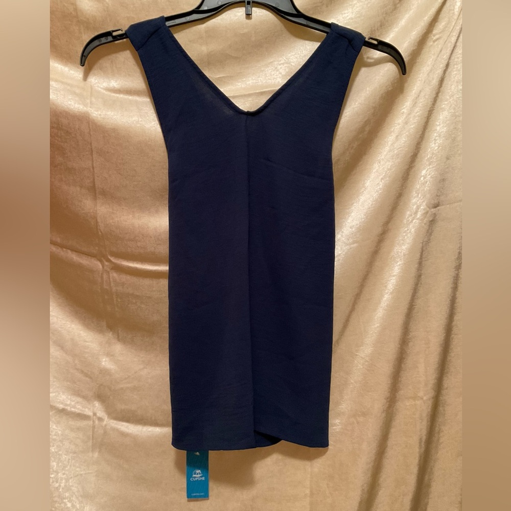 Cupshe Sleeveless Navy Crossover top, NWT - Picture 6 of 6